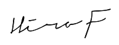 Signature of Hiroshi Fujiwara'
